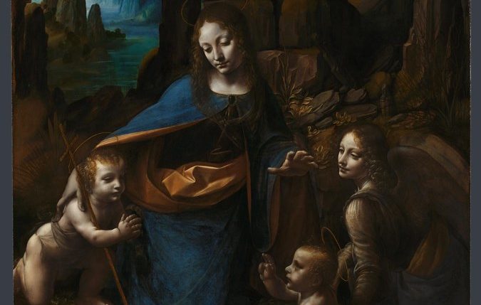 レオナルド・ダ・ヴィンチ「岩窟の聖母」（ナショナル・ギャラリー収蔵）