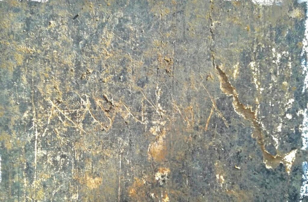「チヴィタ・ジュリアーナの壁の落書き跡」