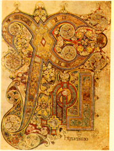 ケルズの書（Book of Kells. Folio 34r: Matthew; Chi Rho）