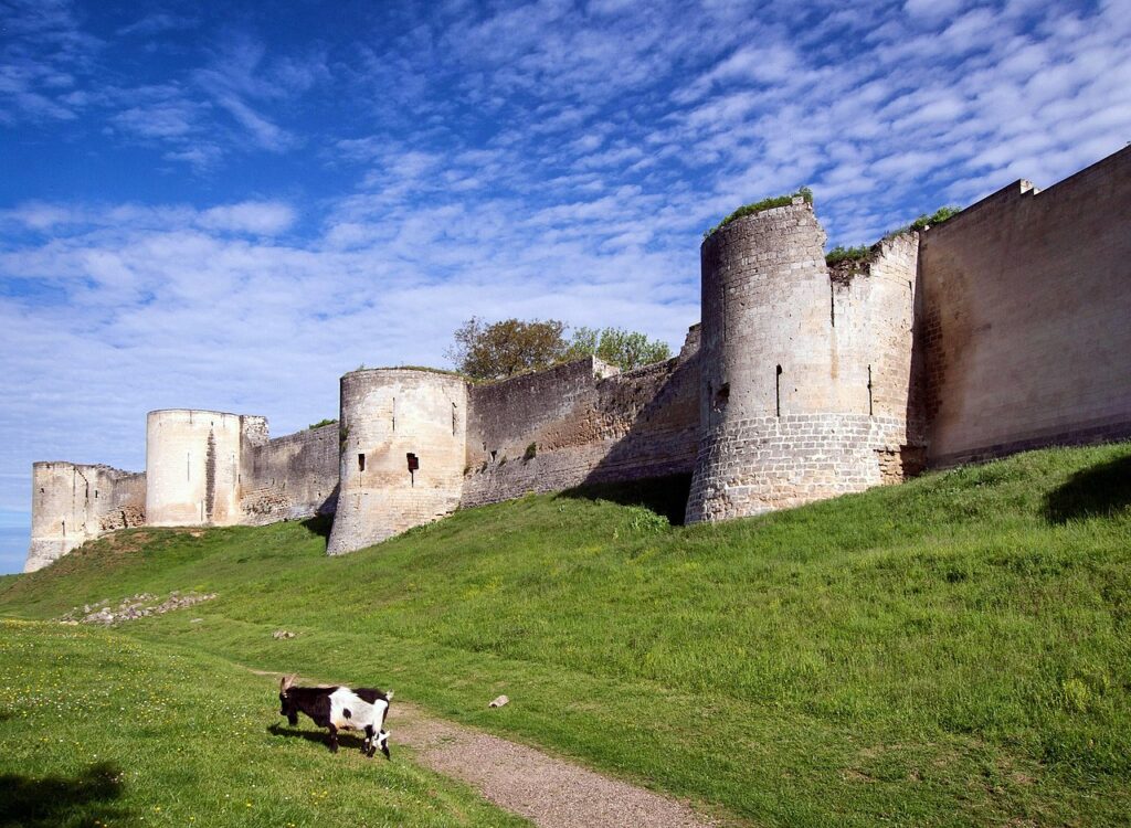「クーシー城” Château de Coucy”の遺構」