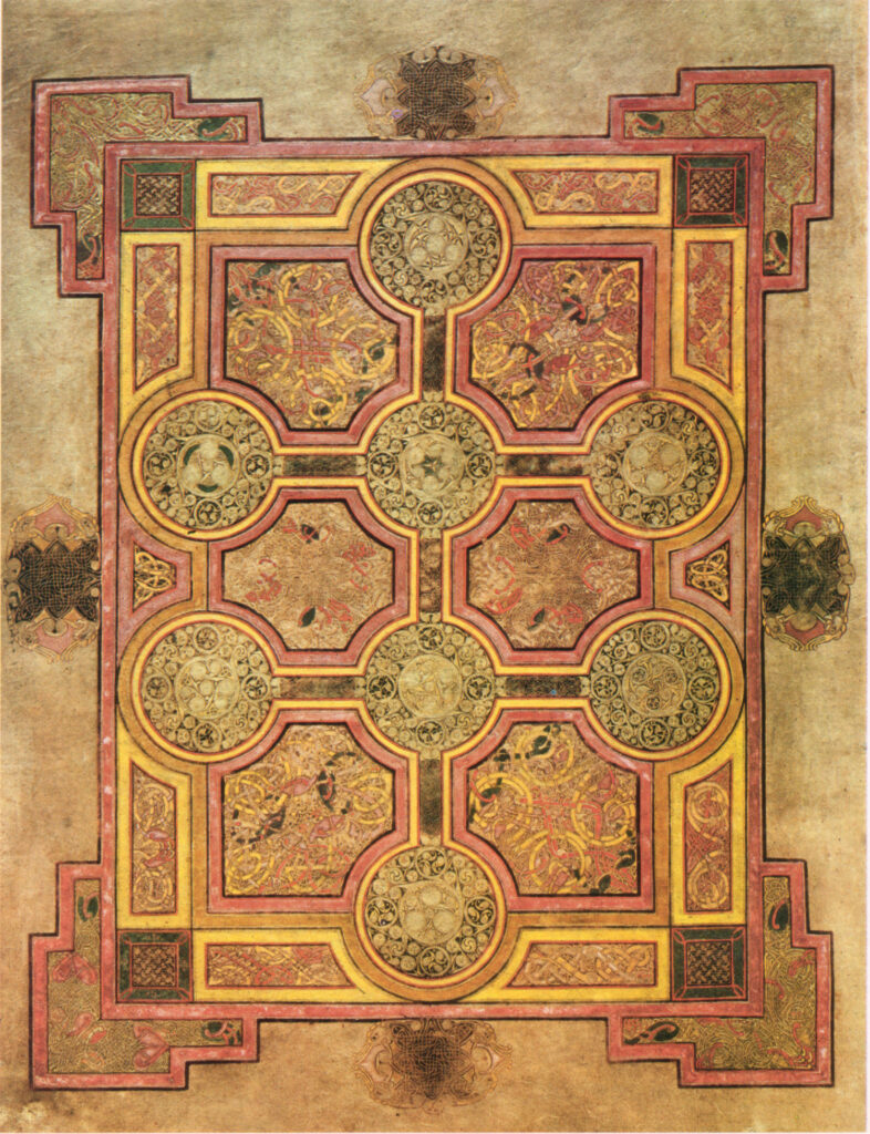 ケルズの書（Book of Kells. Folio 33r: Matthew; carpet page）