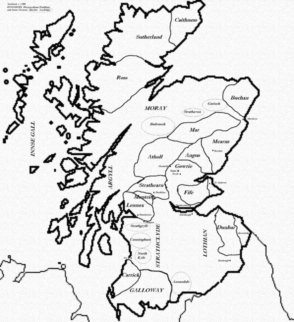 「中世スコットランド王国草創期の諸勢力（Mormaerdom）」